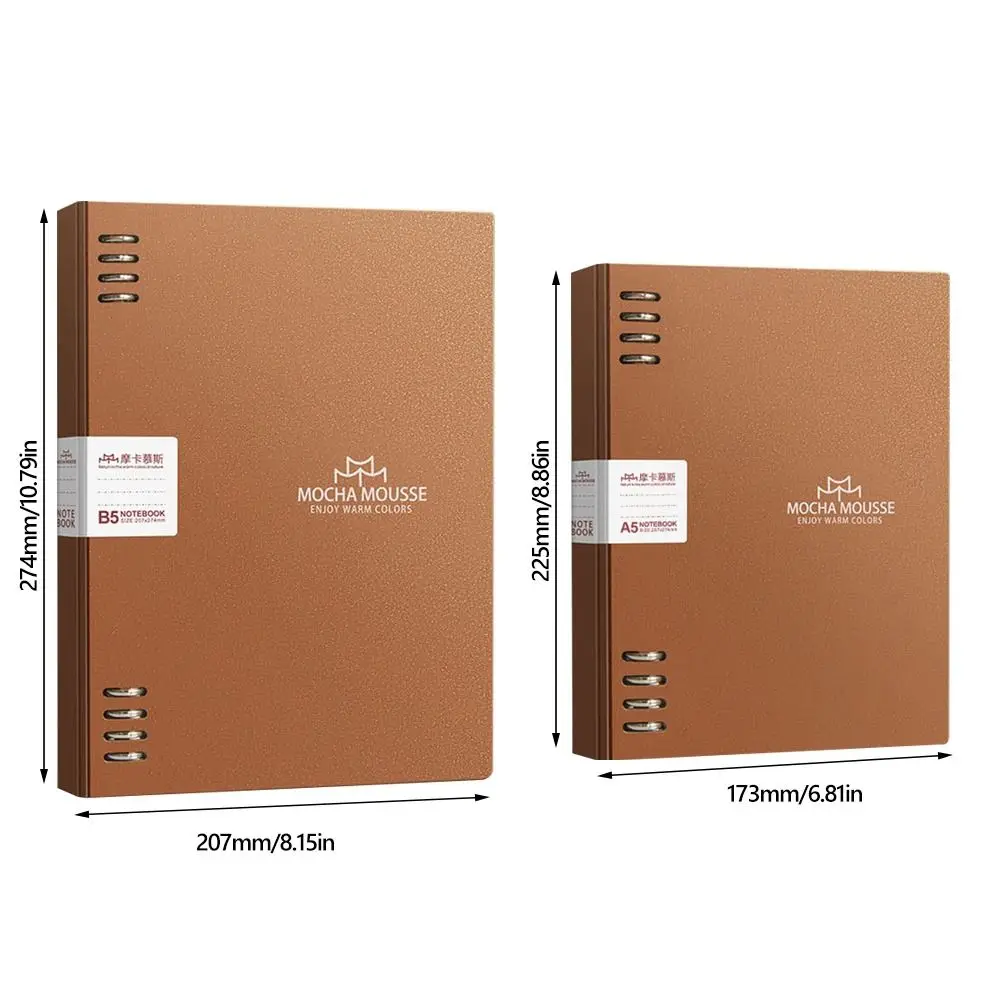 Notebook multiuso A5/B5 a fogli mobili Linea orizzontale staccabile Pagine interne Blocco note Raccoglitore ricaricabile Diario Libro Studenti