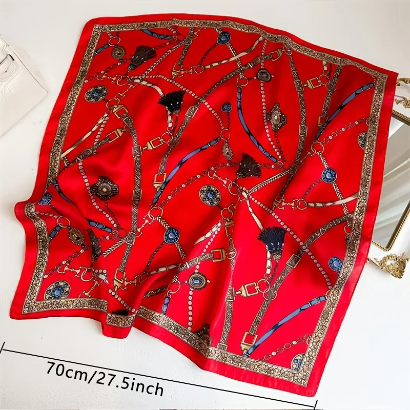 Modne apaszki damskie z jedwabiu w panterkę, eleganckie bandany, chusty na szyję, opaski na głowę, foulardy, szaliki damskie, nowość 2024