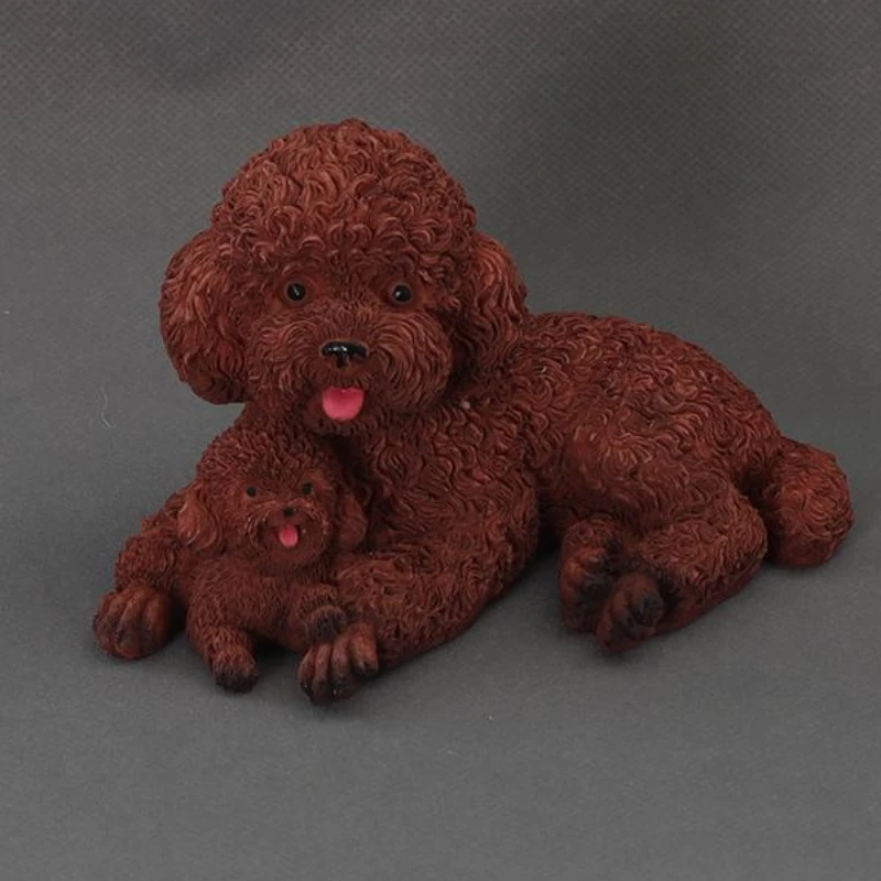 Cute simulation Teddy puppy ornaments black poodle bear decorations birthday souvenirs home decoration