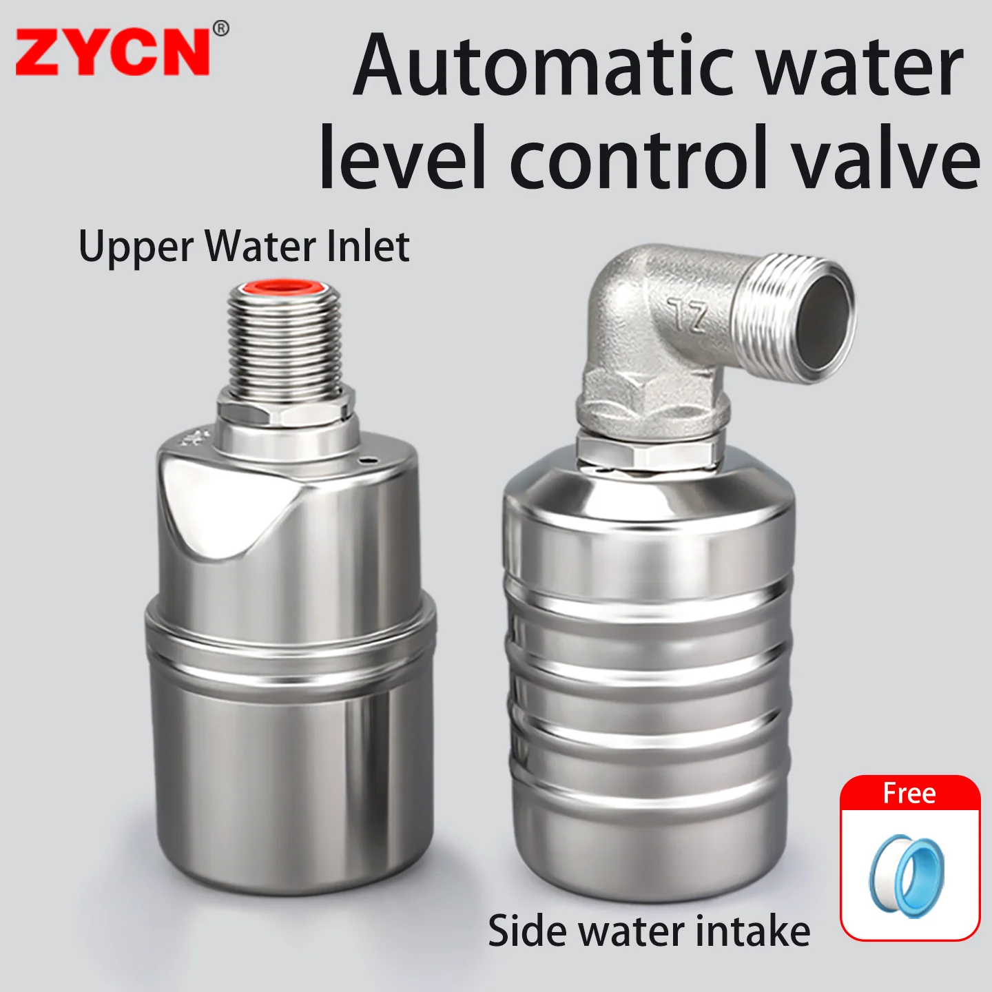 

Automatic Water Level Control Valve 304 Stainless Steel 1/2" 3/4" 1" Water Self Opening Float Switch Tank Tower Pool Food Grade