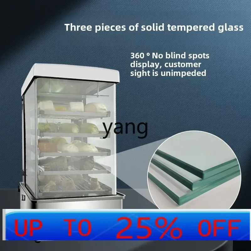 

YJQ commercial desktop small glass steamer automatic steamer steamer steamed bread machine