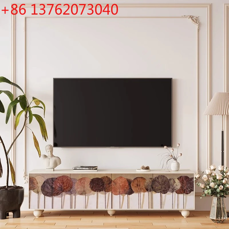 

Американский ретро-растение из цельного дерева, ТВ-шкаф, украшение для спальни, прикроватная тумбочка для хранения