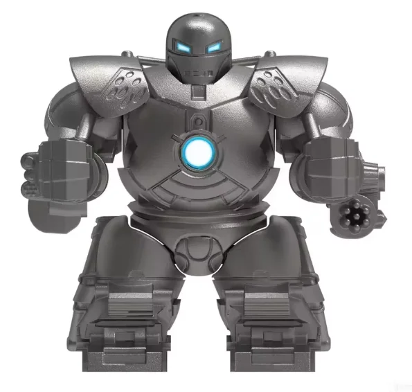 Big Building Blocks Superhero Iron Monger Movable Assemble Action Figures Puzzle Collectible Model Doll Brick Ornament Toy Gifts