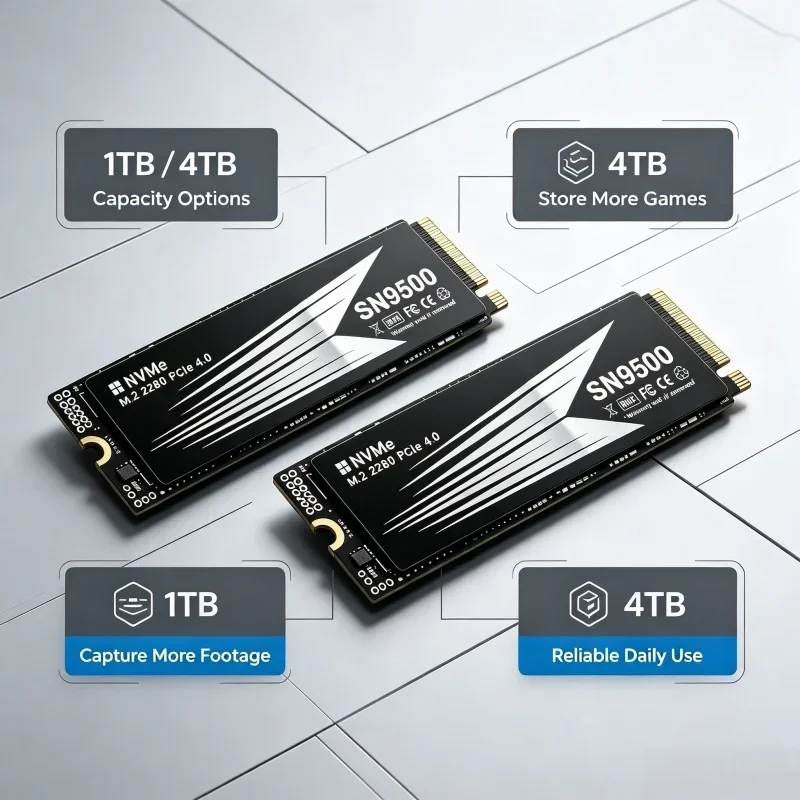 SN9500 Internal Solid State Dr - M.2 Nvme 4Tb Pcie 4.0 Ssd recension och pris