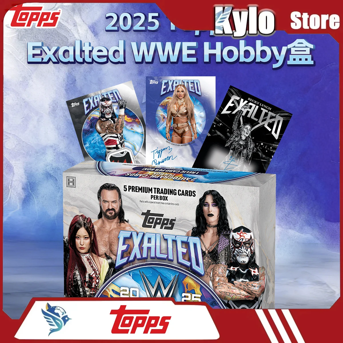 

Коллекционные карточки Topps Exalted WWE 2025 – Ассорти с изображениями суперзвезд WWE (игрушки)