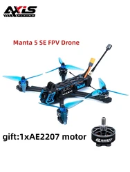 Axisflying Manta 5 SE FPV Drone Kit Squashed-X Frame Analog 1.6W VTX for FPV Cinematic Freestyle Drone with GPS -6S