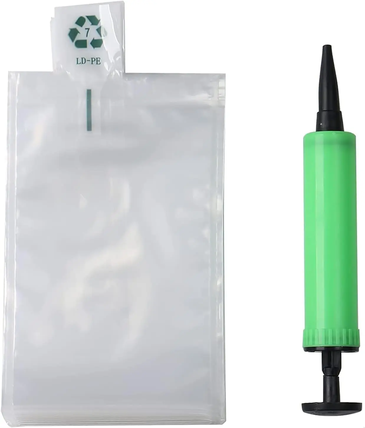 

Clear Plastic Inflatable Air Packaging Bags with Free Pump Cushion for Shipping Protection, 4x6 Inches, 50 Pieces