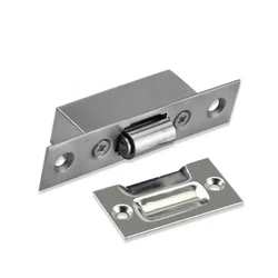 High-quality Hidden Stainless Steel Door Latches Cupboard Cabinet Roller Latch Lock Wooden Door Stops Home Furniture Hardware