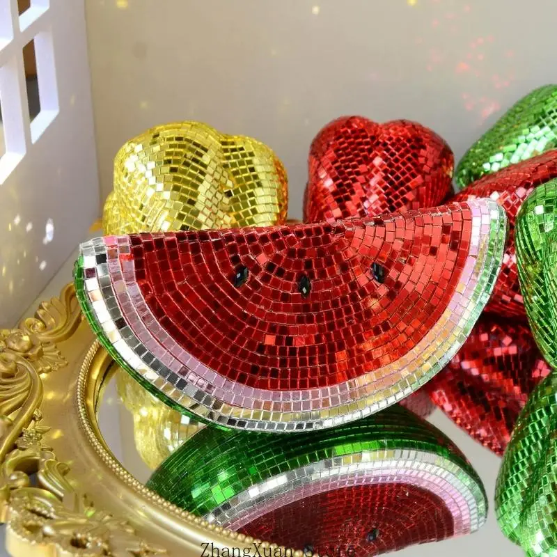 Glas-Wassermelonen-Figuren, Glasfrüchte, Wassermelone, Dekoration, Kunstornament für Zuhause, Büro, Küche, Tischdekoration – Detail 9