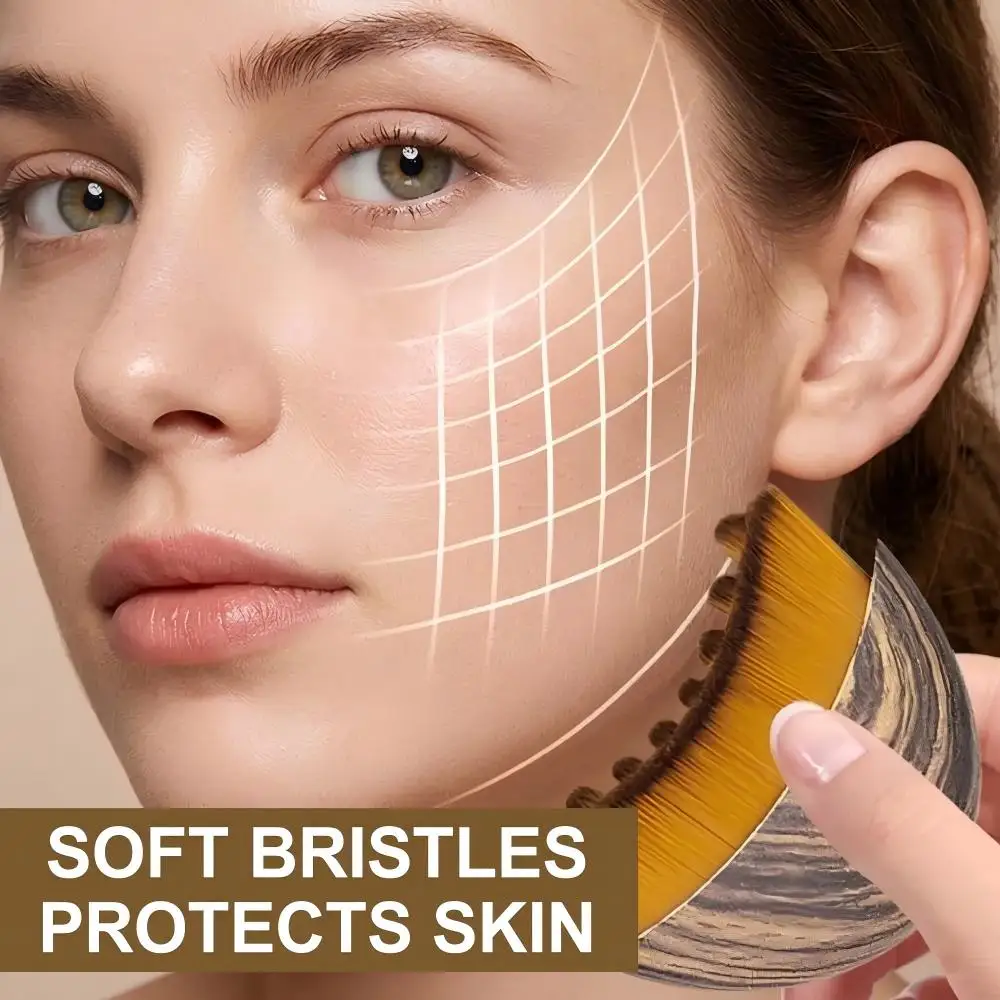 Lymphatic Drainage Face Brush Chin Jawline Sculpting Massager Double Chin Reducer Anti-Wrinkle Facial Slimming Shaper Tool - view 6