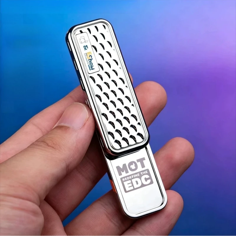 Fidget Magnetic Push Card Plate Mecha Transform Slider Haptic Coin EDC Metal Relieve Stress Relief Toy Adults Anti Anxiety