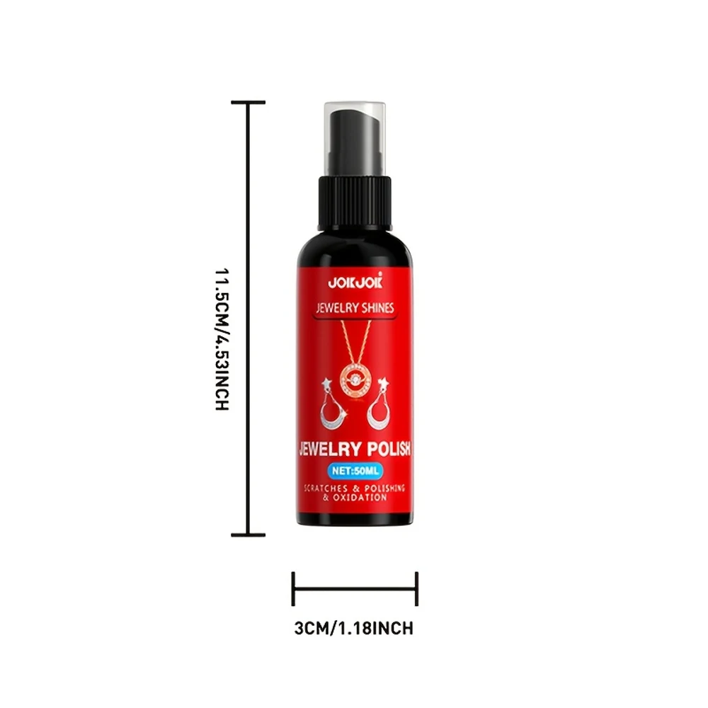 JOKJOK Premium Jewelry Polish Spray - Quickly Restores Shine to Silvery Bracelets, Golden Necklaces, Diamond Rings & Earrings -