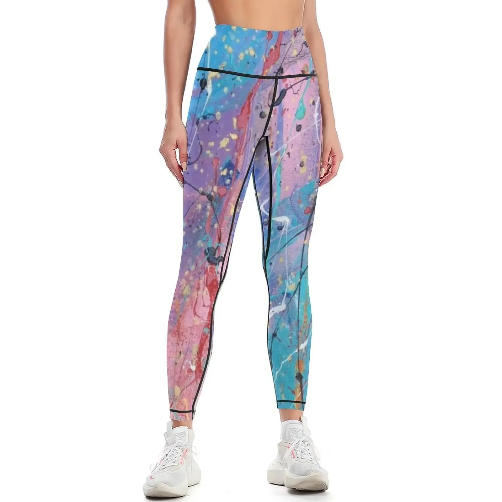 

Aqua Dreams Leggings Fitness woman flared sporty woman push up Women's trousers Womens Leggings