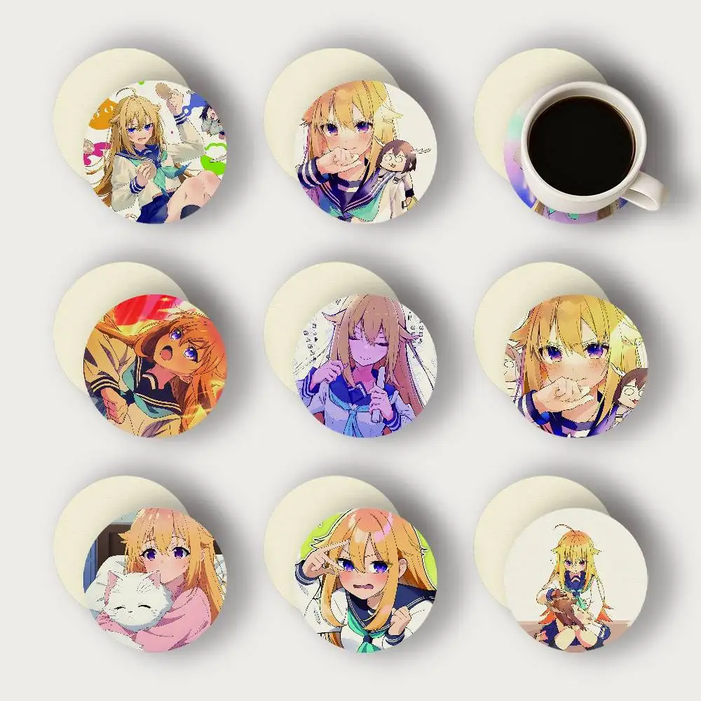 Torako Anime Koshi 2D Untersetzer aus Holz, hitzebeständig, rutschfest, für Zuhause, Büro, Bar, Café, Restaurant, Urlaub, Geburtstagsgeschenk, langlebig