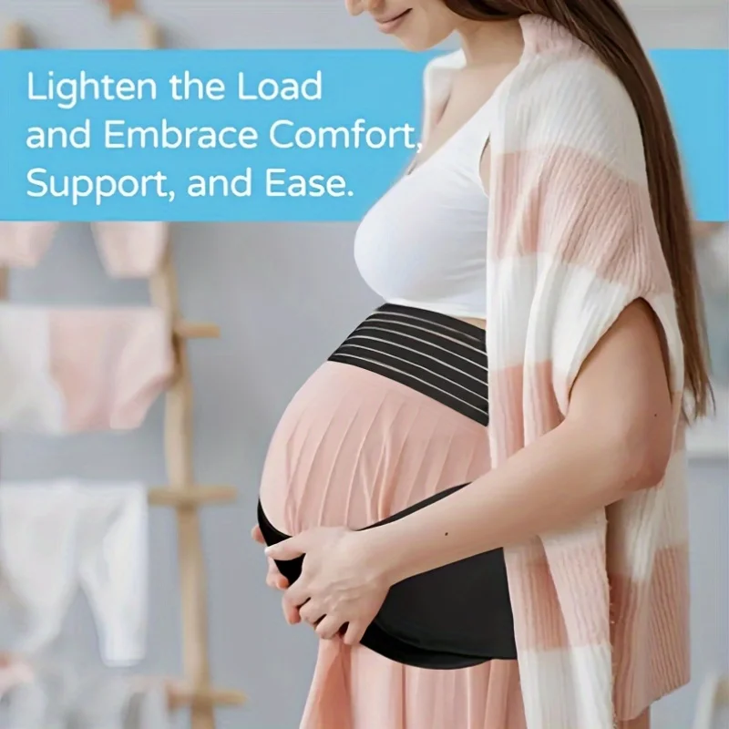 Pregnant Women Support Belly Band Back Clothes Belt Adjustable Waist Care Maternity Abdomen Brace Protector Pregnancy view 6