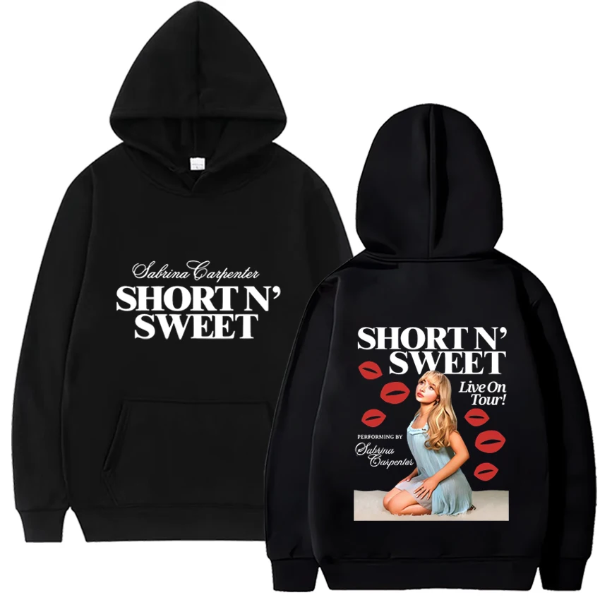 Sabrina Carpenter Short N Sweet Live on Tour 2024 Hoodie Fashion Unisex Harajuku Hip Hop Hoodies Autumn Winter Vintage Pullovers