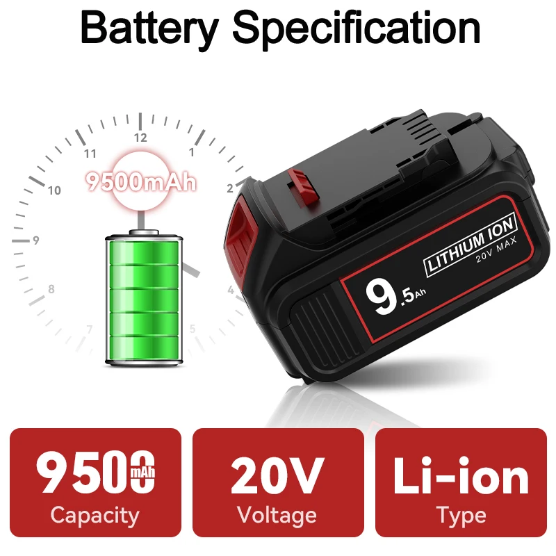 DCB200 For Dewalt 20V Li-ion Battery Adapter 21700 Case Replacement Battery For Dewalt DCD805 Impact Wrench Tool Battery