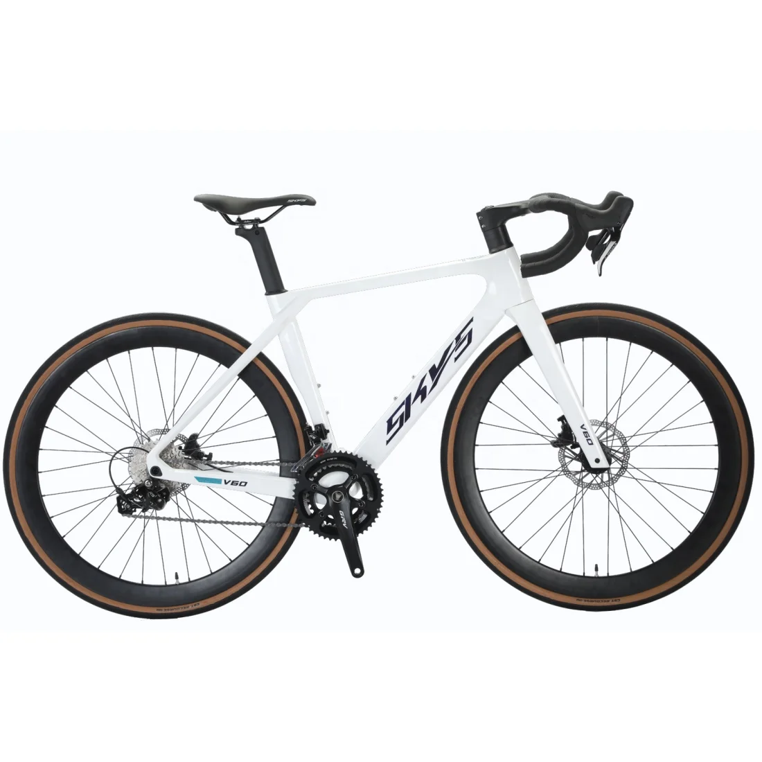 

SKYS 18-Speed Road Bike 24/26/700C Inch Carbon Fibre Frame/Fork Disc Brake Alloy/Steel Ordinary Pedal Cycling Gear Road Sports
