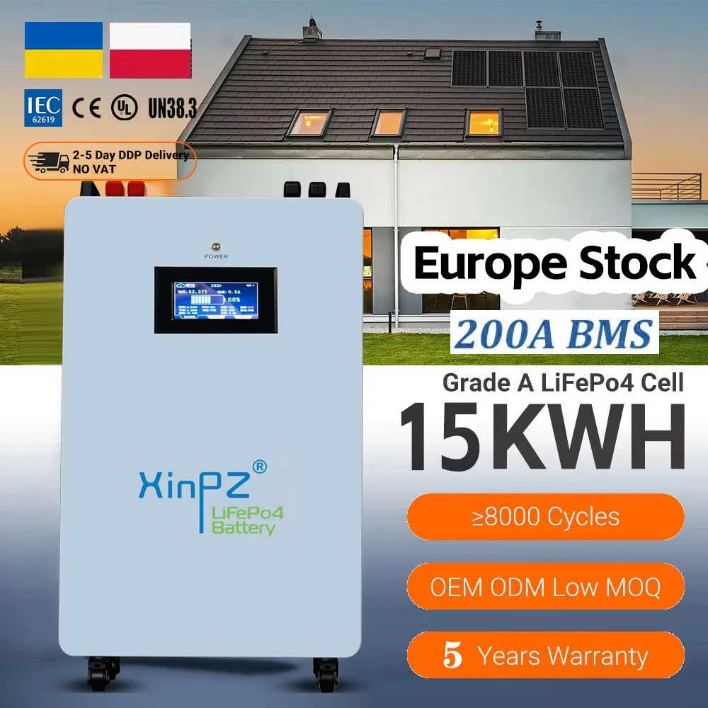 48V 51.2V400AH 20KWH Lithium Iron Phosphate Battery Pack Solar Photovoltaic Power Generation System Large Capacity High-power