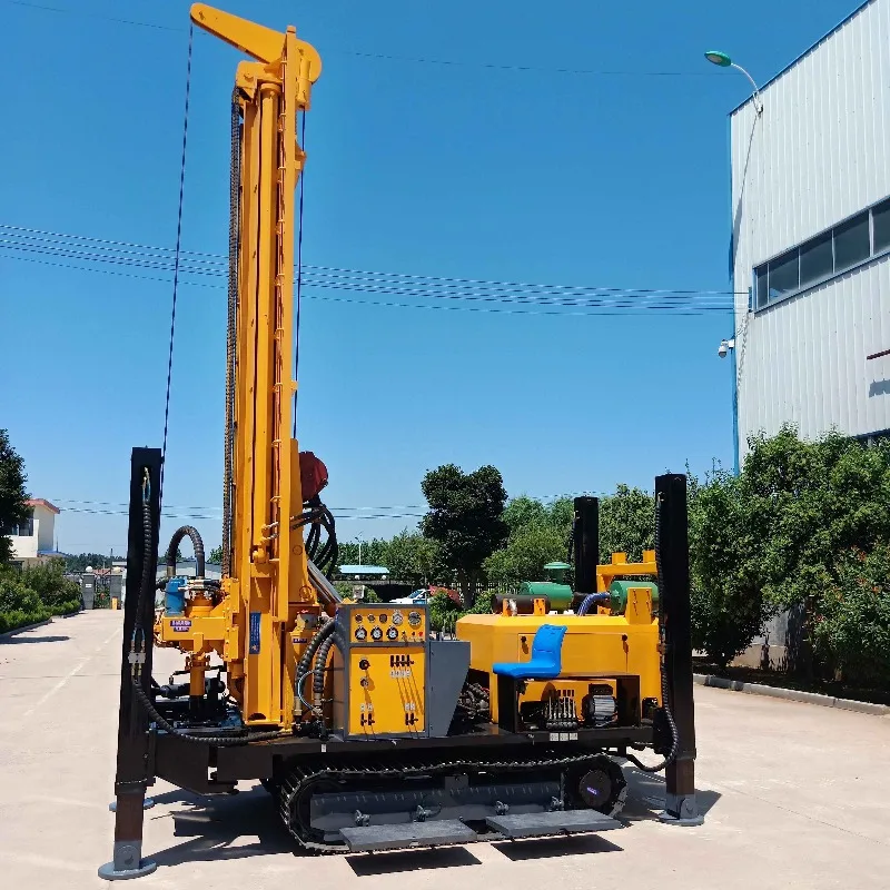 180m, 200m, 300m, 350m, 400m, 600m, 800m Diesel Engine Driven Water Drilling Rigs Mounted on Crawler for Borehole Drilling