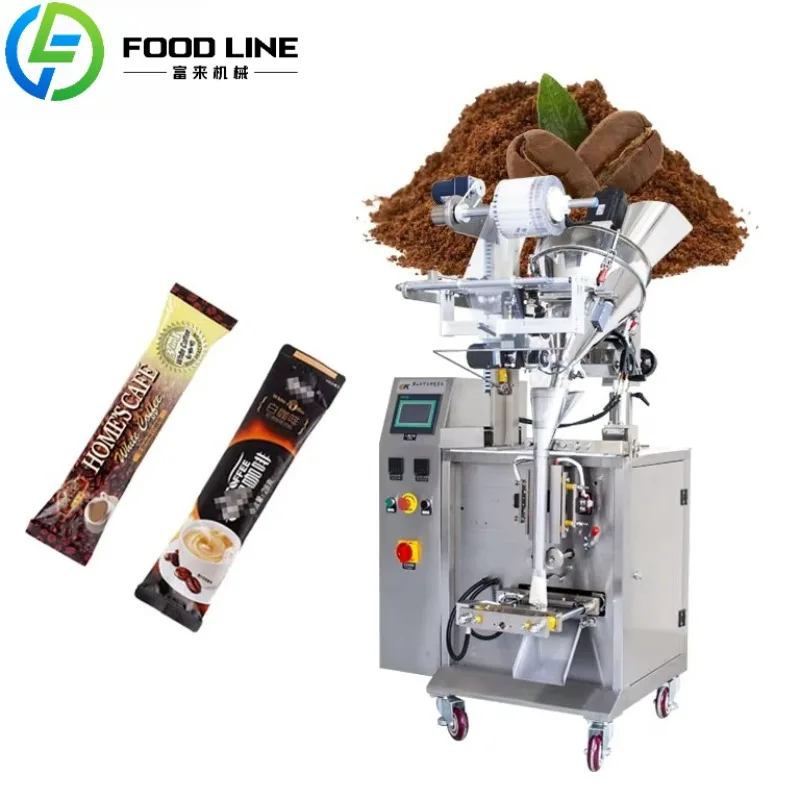 Multifunction Powder Valve Small Vertical Stick Bag Coffee Sugar Packing Powder Packing Machine for Washing Powder