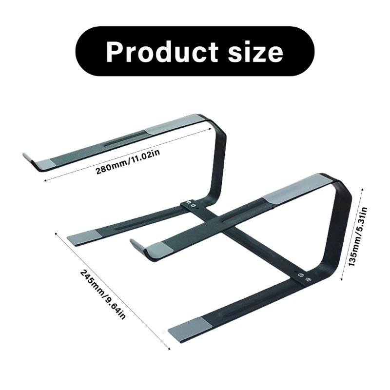 Laptop Desk Stand Adjustable Laptop Stand Metal Laptop Holder Stand Ergonomic Computer Holder Laptop Risers Computer