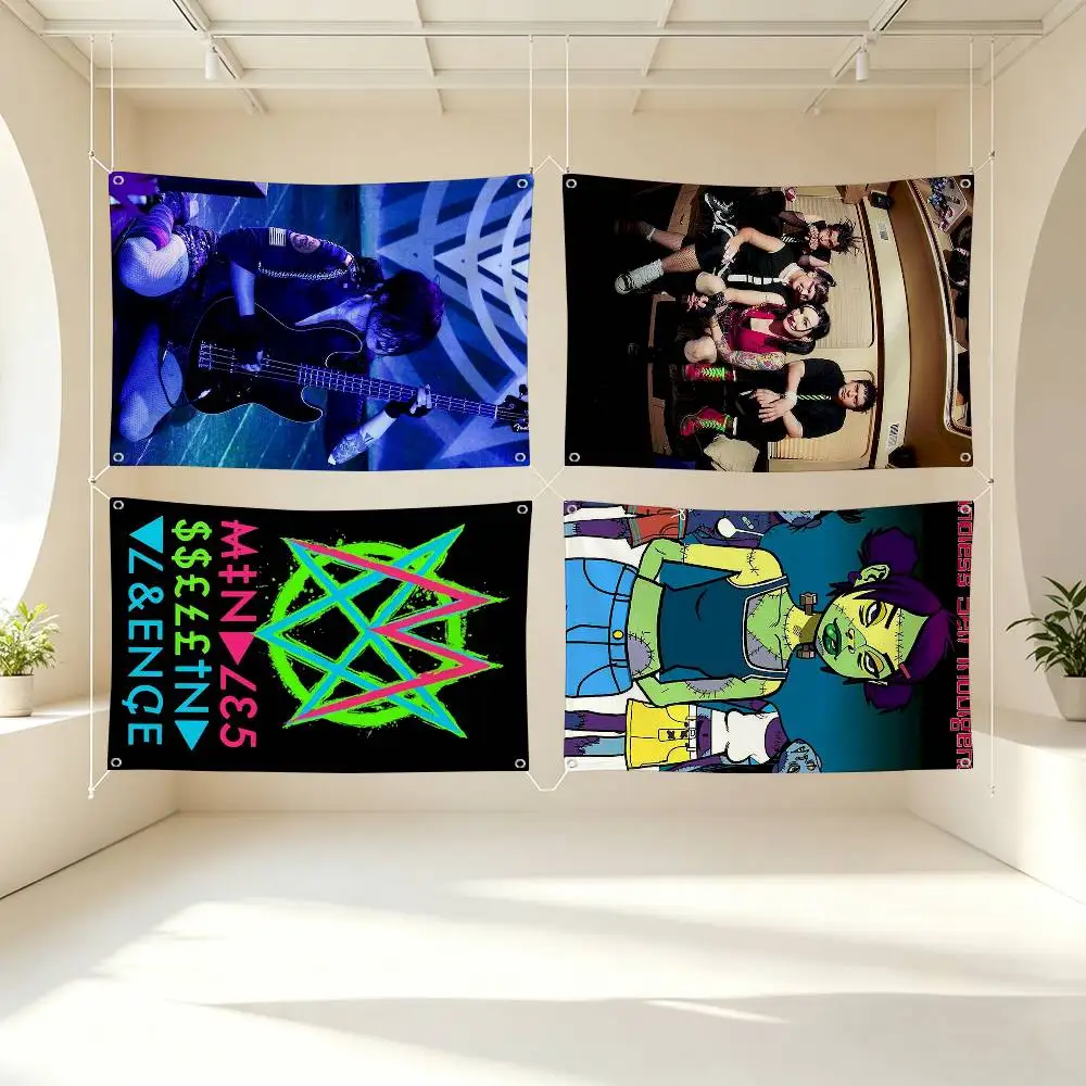 MSI M-Mindless Self Indulgence  Flag Suitable For Party Club Outdoor Interior Wall Decoration Banner Fans Gift