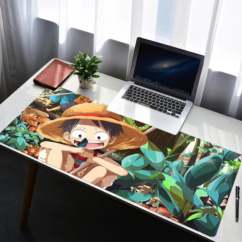 

Mouse Pad Office PC Gaming Accessories Cartoon Keyboard Pad Anime Print One Piece Portgas·D· Ace Mousepad Laptop Desk Mouse Mat