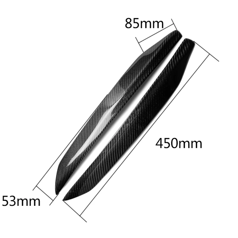 For Hyundai Genesis Coupe 2009-2011 One Pair Carbon Fiber Headlight Eyelids Sticker Car Styling Eyebrows Decoration Strip Cover