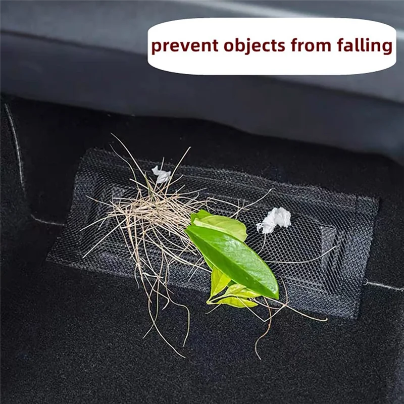 Grelha de ventilação do banco traseiro para Tesla, Grelha Protetor, banco traseiro, vazão de ventilação, modelo 3, modelo Y, 2017-2022, 2pcs