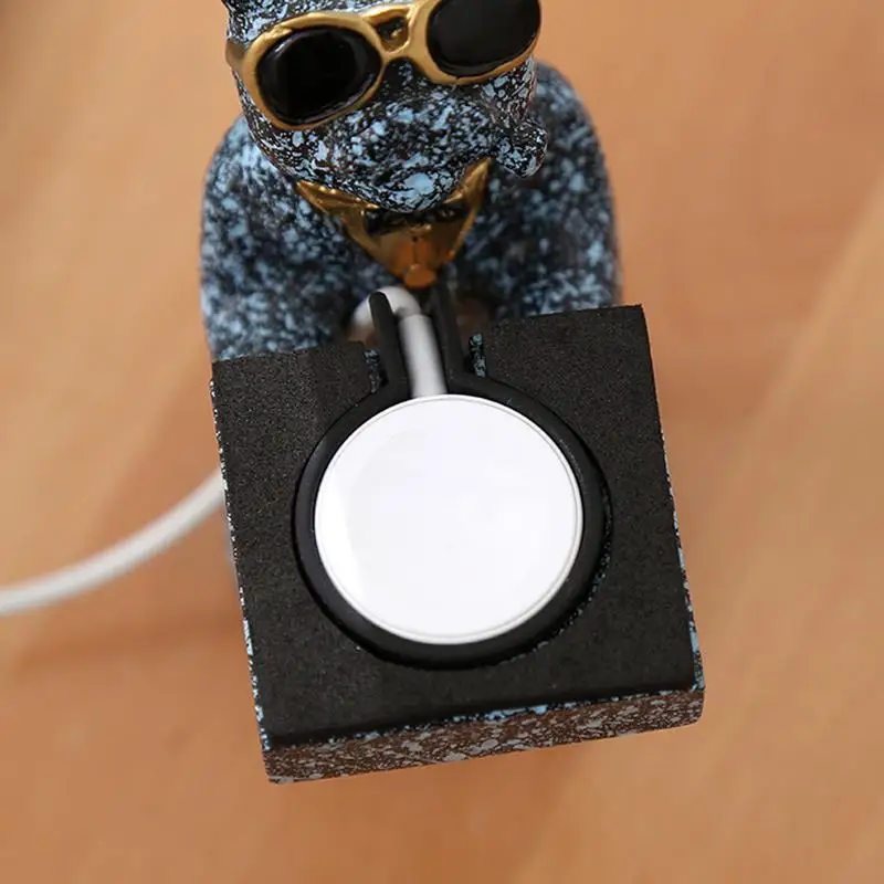 حامل ساعة كلب لطيف ، قاعدة شحن iWatch ، متوافقة مع سلسلة ساعات Apple Ultra 2 9 8 SE2 7 6 SE 5 4 3 و 1