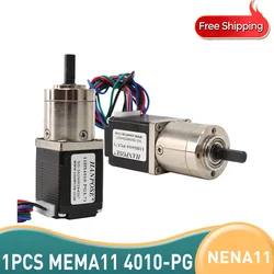 Nema 11 Stepper Motor Gear ratio 11HS4010-PG 40mm Planetary Gearbox High Torque  1.0A DIY CNC Gearbox Stepper Motor