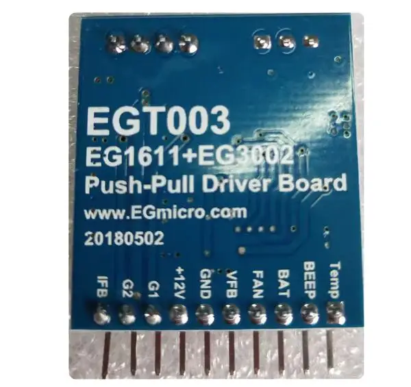 EGT003 push-pull quasi resonant 1000W inverter front-end driver board EG1611+EG3002 driver module