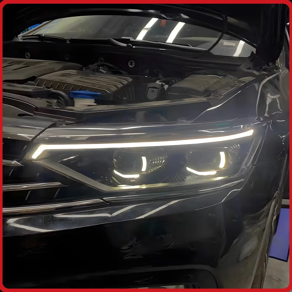 

Передние фары для VW Magotan 8.5 2020-2023: Обновленные светодиодные фары с динамическим указателем поворота, высокое качество, Plug and Play