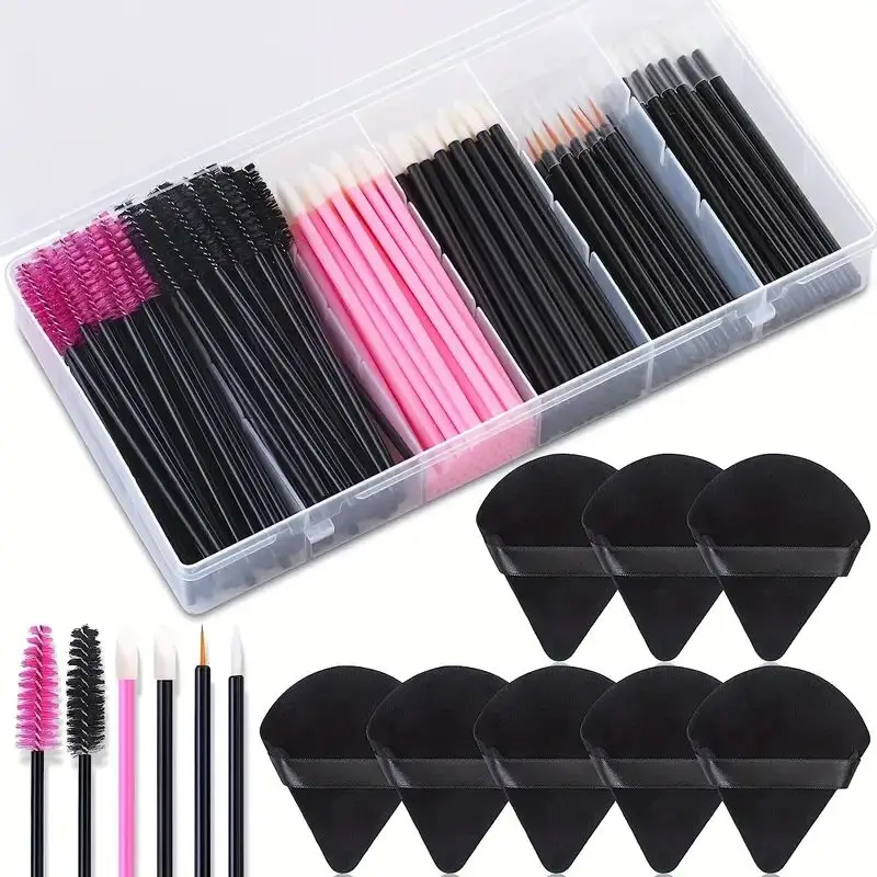 228pcs Makeup Brush Kit With Storage Box - Mascara Wands Eyelashes Brush Gift Set Mother's Day Gift