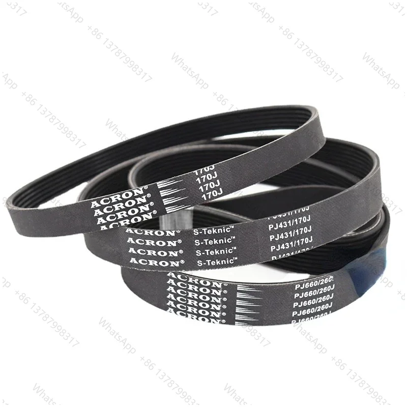 VEGA V-Belt PJ470 185J 190J 195J 200J 205J 210J 215J 180J 3/4/5/6 Ribs For DIY Model Motor Belt Parts