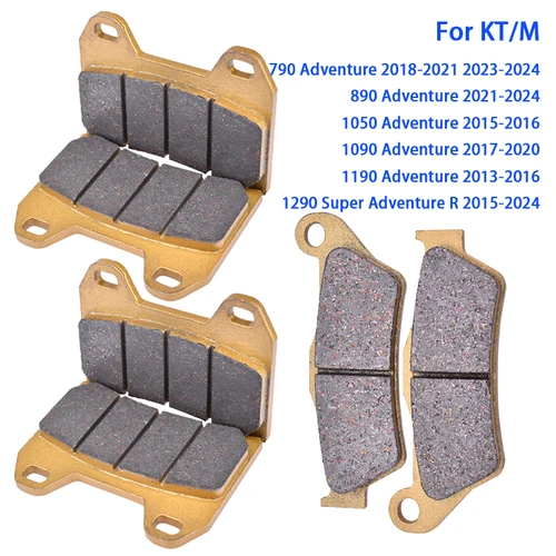Imagen 1 del producto Pastillas de freno delanteras y traseras para motocicleta, para KT/M 790 890 1050 1090 1190 1290 Adventure R L S T ADV, sinterización/cerámica a base de súper cobre