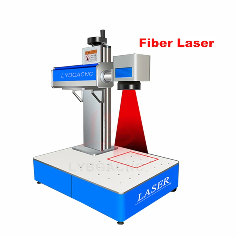 JPT EM7 MOPA Fiber Laser Marking Machine Add Ring Rotary Axis 60W 300x300MM Desktop 50W Steel Engraver Cutter 200x200MM Optional