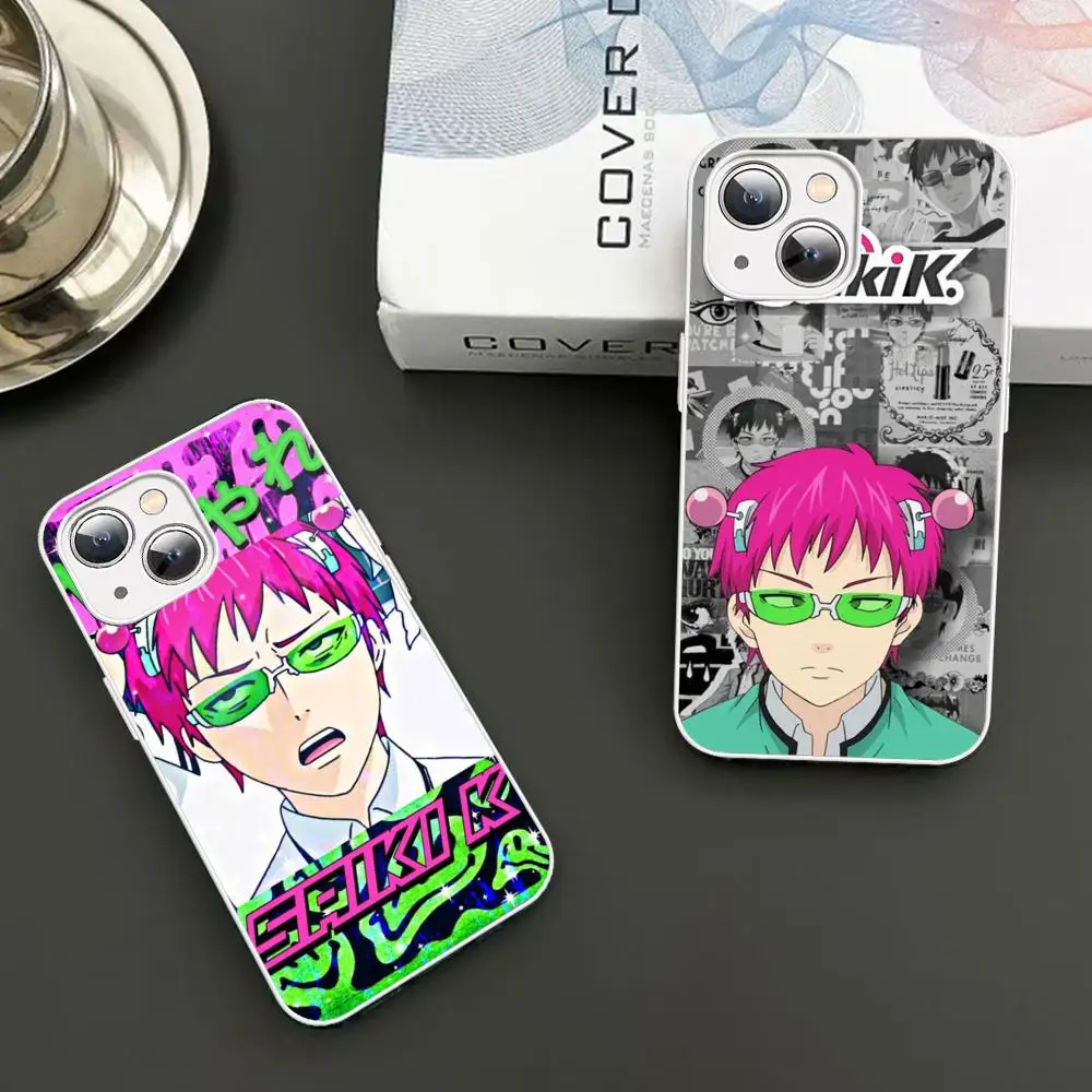 The Disastrous Life Of Saiki Phone Case Tempered Glass For Iphone 14 13 12 11 Pro Mini XS MAX 14Plus X XS XR Cover