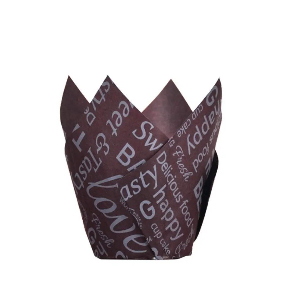 New DIY Cake Muffin Cups Bakeware Pastry Tools Tulip Baking Cup Greaseproof Paper Party Supplies