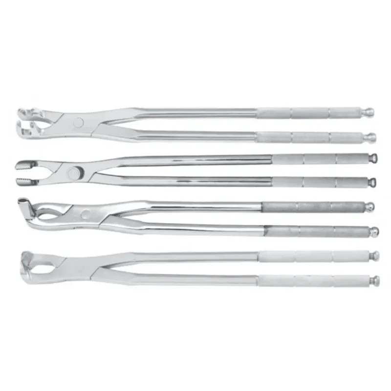Veterinary stainless steel 4-piece set horse molar tooth extraction pliers
