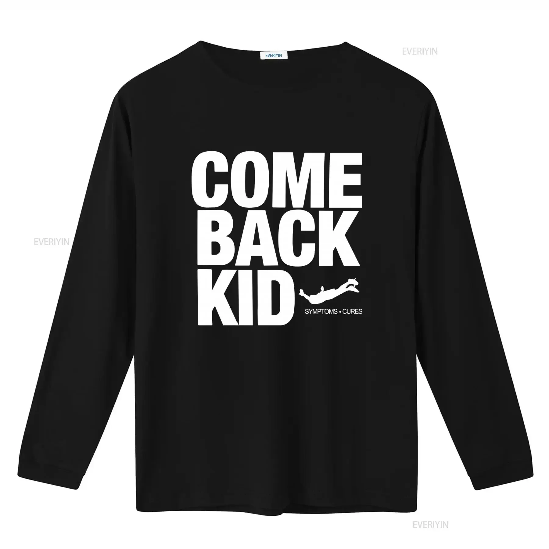 Comeback Kid Symptoms And Cures T Shirt for Men Sizes S 2XL vintage Washed Breathable fashion graphic Slightly Versatile