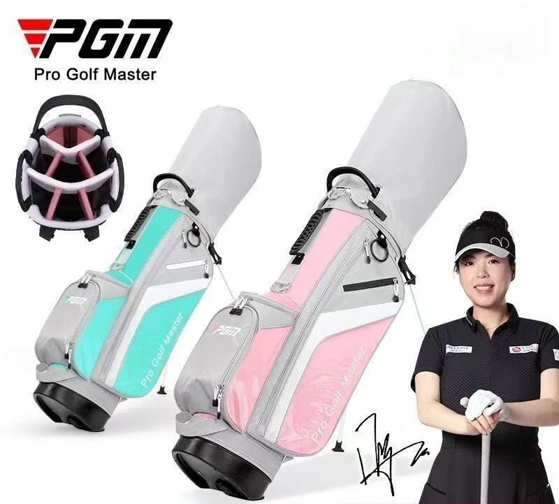 

PGM Women's Golf Stand Bag, 7-Way Divider Golf Club Bag with Dual Shoulder Straps, Lightweight Portable Golf Bag
