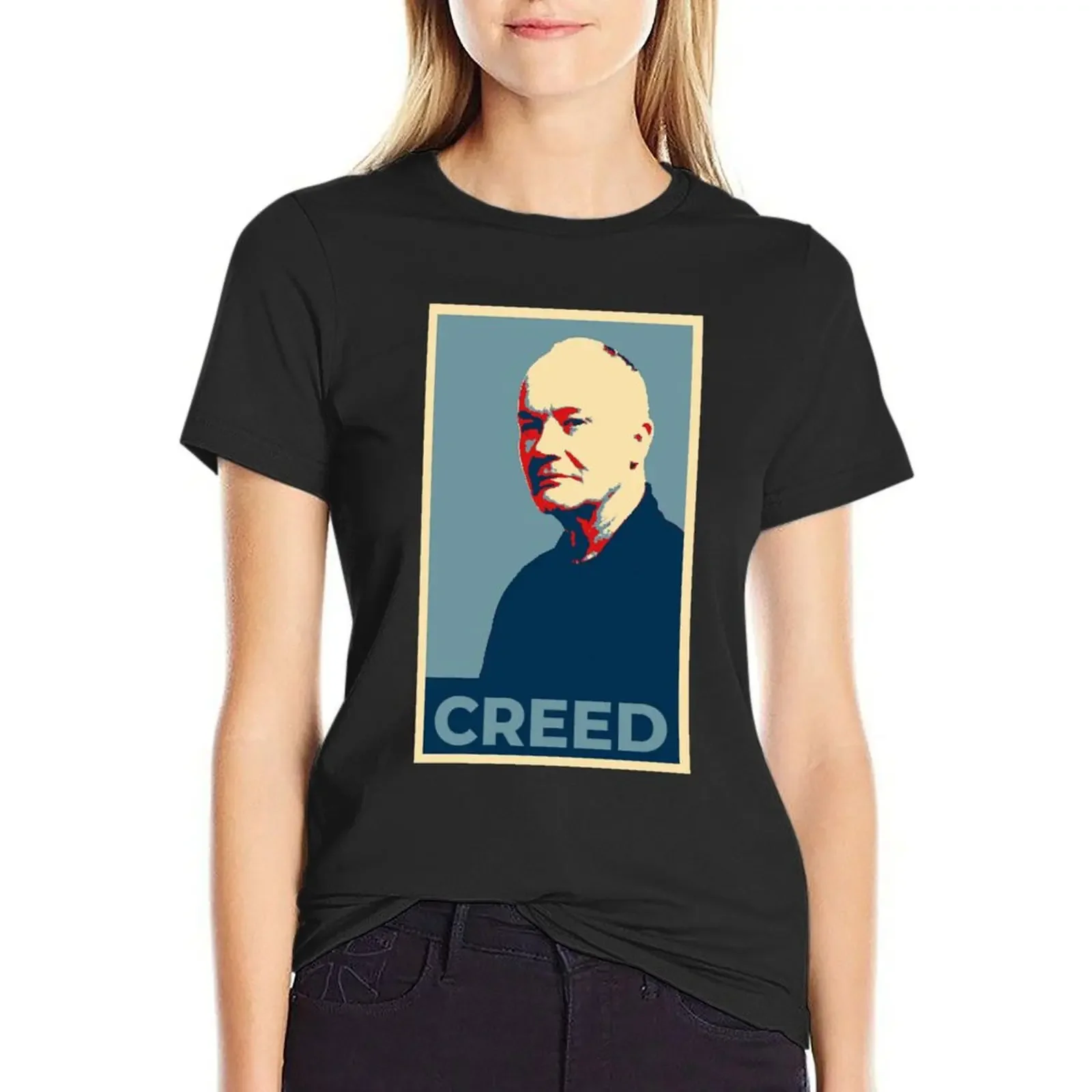 

The Office Creed for President T-shirt summer clothes oversized Short sleeve tee t-shirts for Women cotton