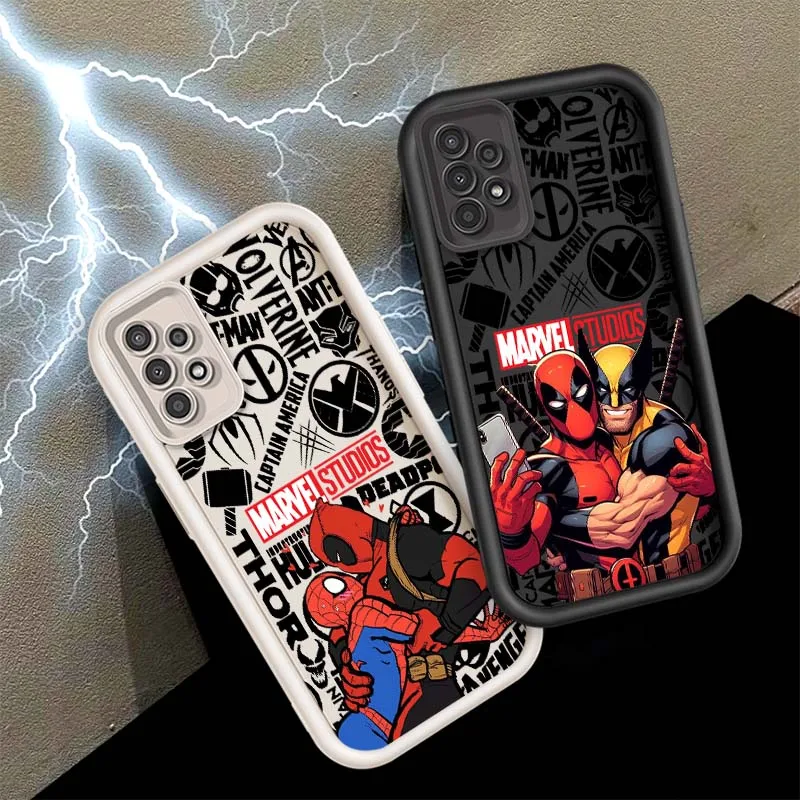 

Marvel Wolverine Deadpool For Samsung A73 A72 A56 A55 A54 A53 A35 A32 A25 A23 A21s A14 A05 5G Eye Ladder
