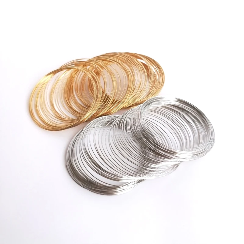 2 Pieces 50turns  Memory Stainless Steel Wire Spring Gold Plating  DIY Handmade Fashion Jewelry Connection Accessories Materials