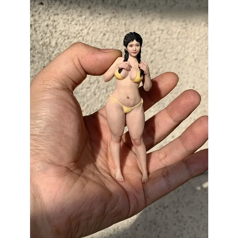 

1/18 1/16 1/12 масштаб дисплей деко бикини девушка гиперреалистичная красота смола диорама женская модель миниатюрная фигурка куклы