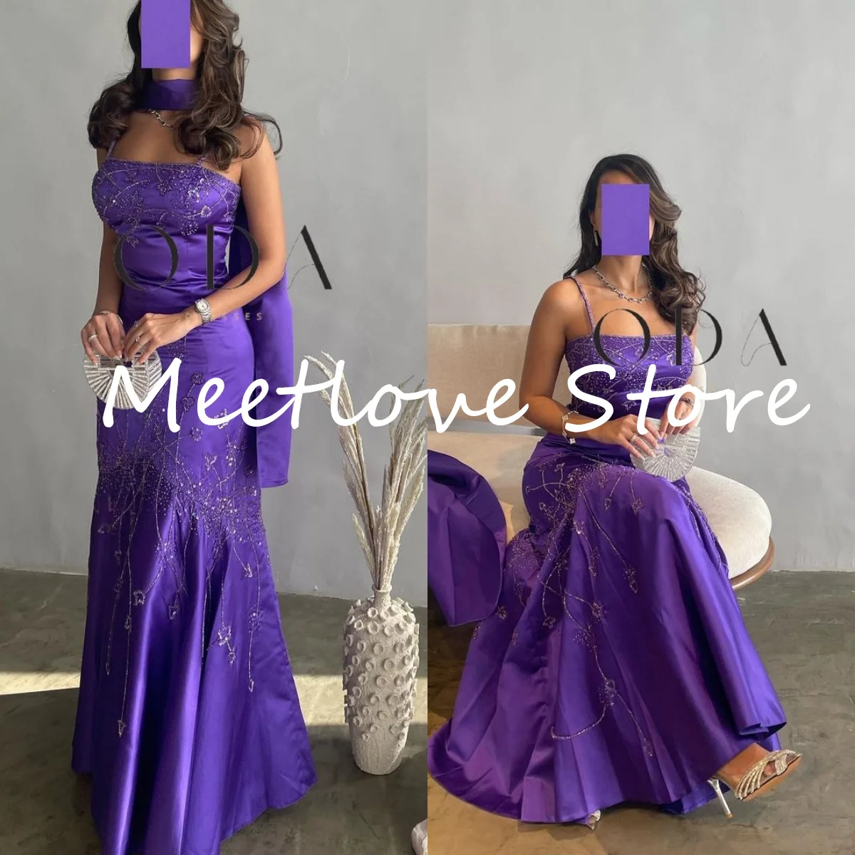 Meetlove Spaghetti Straps vestido invitada de boda mujer Elegant and beautiful dresses for women Women's evening dresses