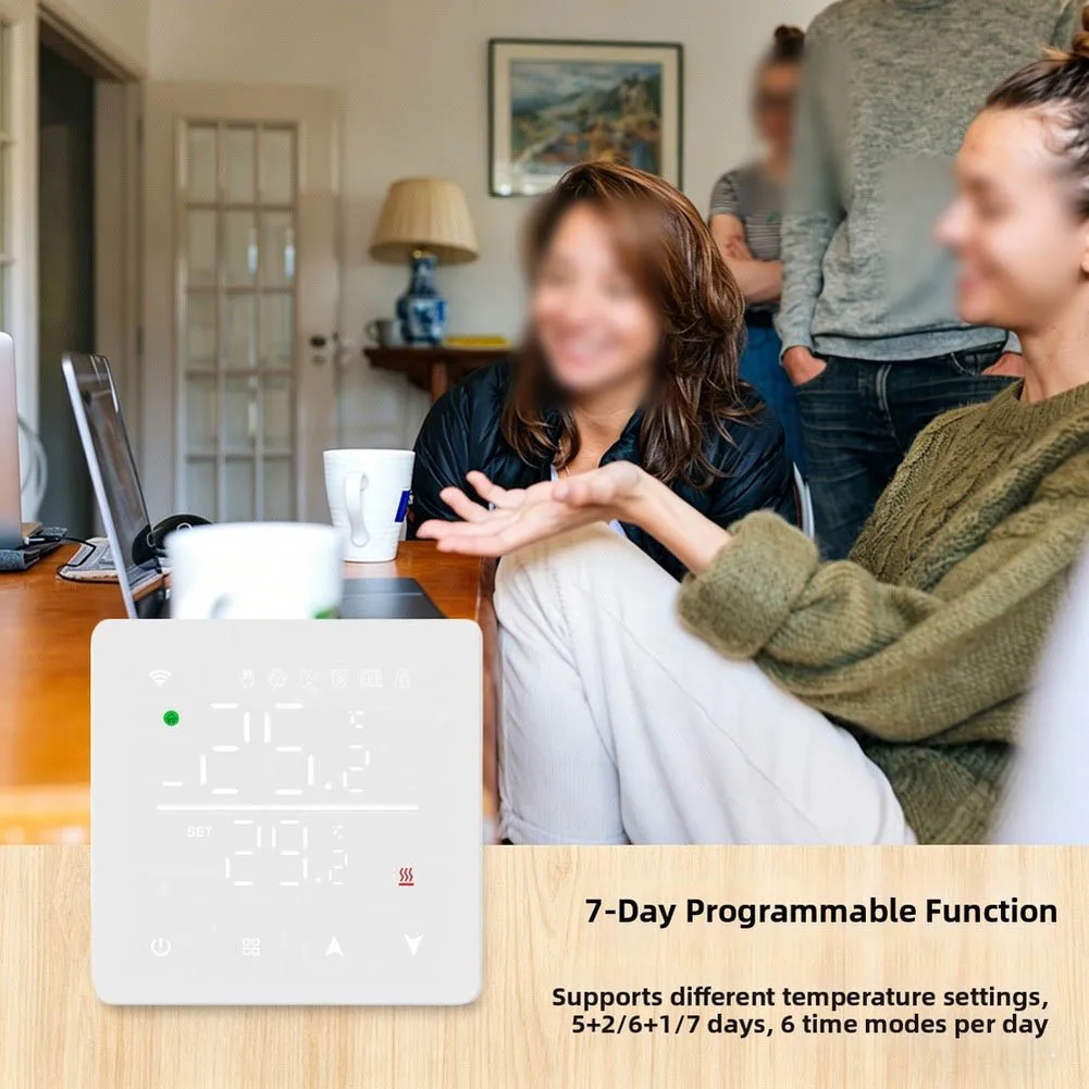 For Smart WIFI Thermostat 16A Electric 3A Water Heating 7 Day Programmable APP Remote Control For Underfloor Heating Wall Hung B