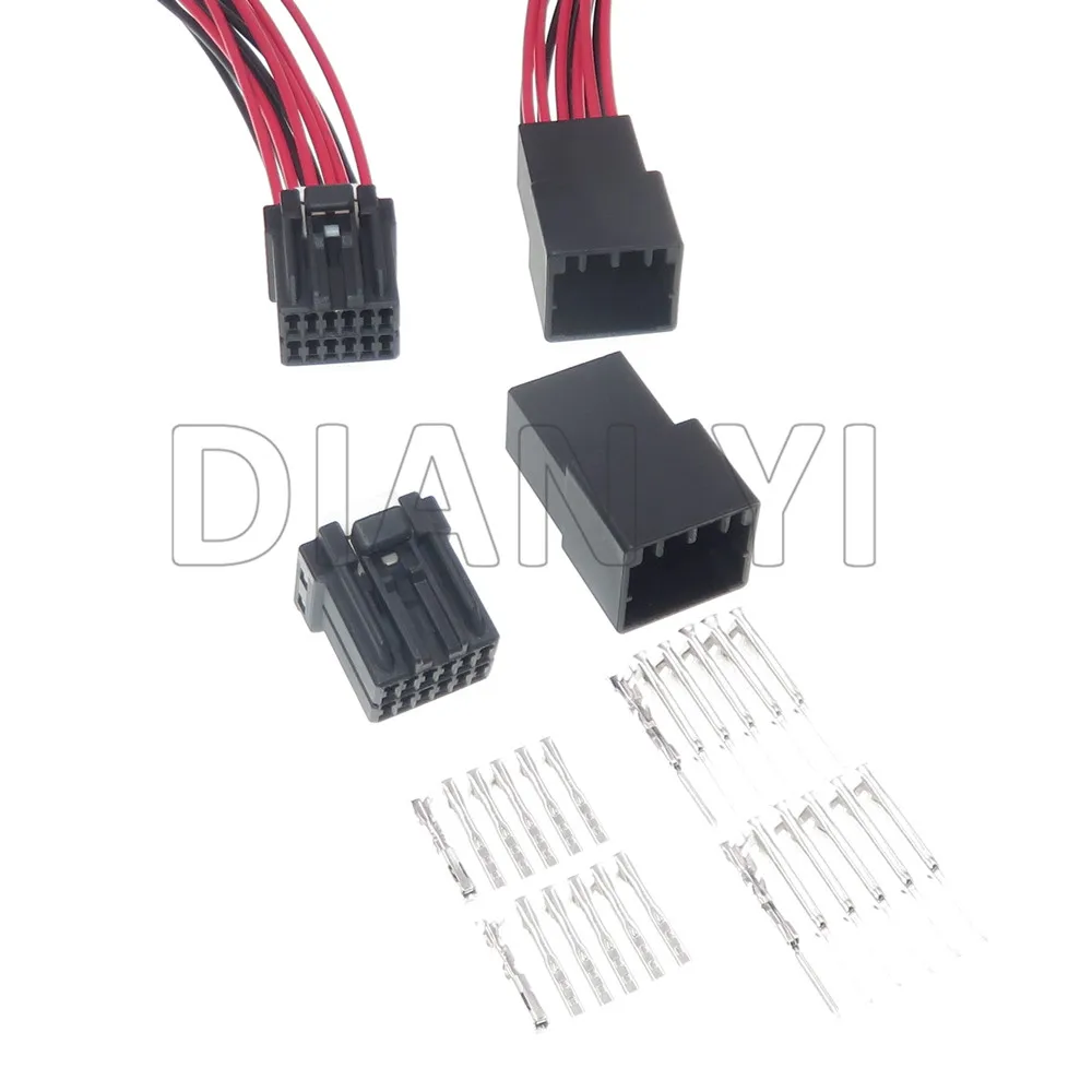 

1 Set 12 Way Car Wire Connector 1123882-2 175965-2 Auto Socket AC Assembly Automobile Plastic Socket With Terminals